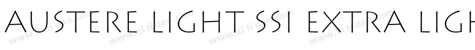 Austere Light SSi Extra Light字体转换